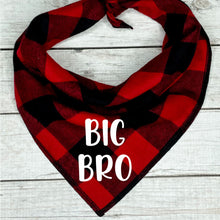 Load image into Gallery viewer, Buffalo Plaid Big Bro Dog Bandana
