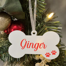 Load image into Gallery viewer, Christmas Bone Ornament *** Dog Bone Ornament
