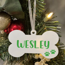 Load image into Gallery viewer, Christmas Bone Ornament *** Dog Bone Ornament
