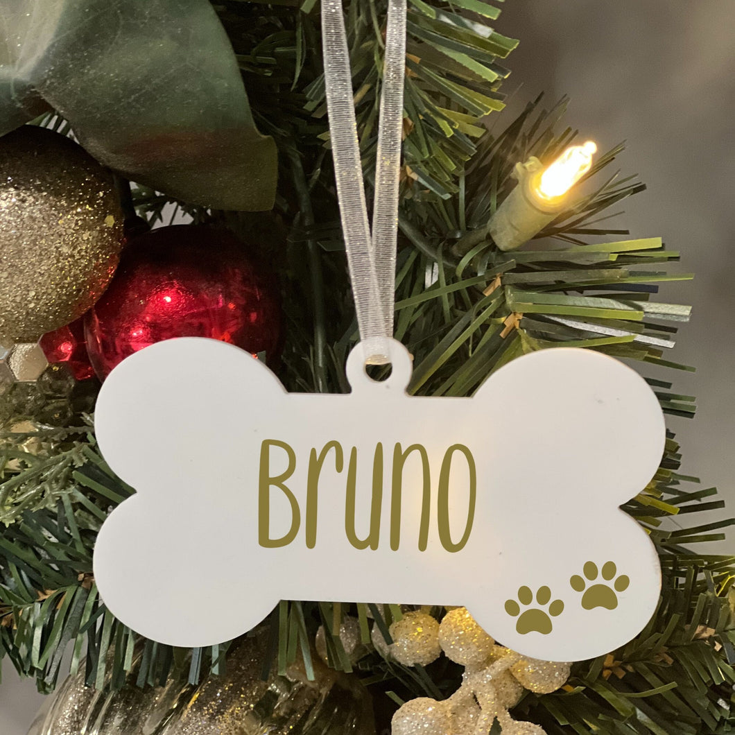 Christmas Bone Ornament *** Dog Bone Ornament
