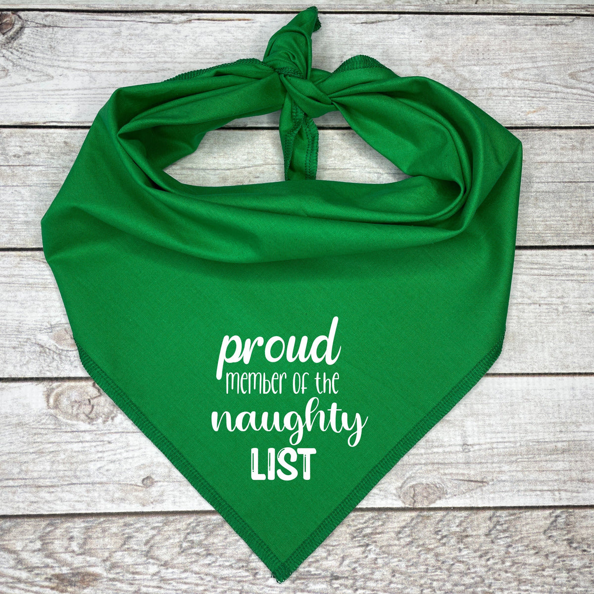 Too Cute for the Naughty List Dog Bandana