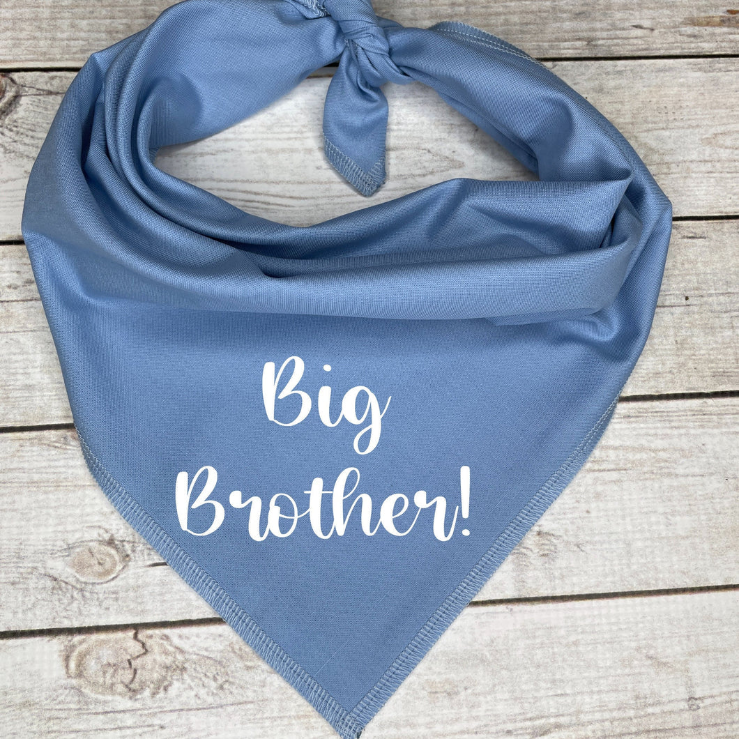 Big Brother Dog Bandana,  Pregnancy Announcement, Baby Shower Gift