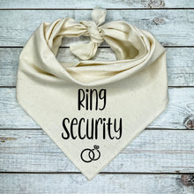 Load image into Gallery viewer, Ring Security Dog Bandana, Wedding Dog Bandana

