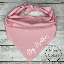 Load image into Gallery viewer, Big Brother Dog Bandana, Pregnancy Announcement, Baby Shower Gift for Dog
