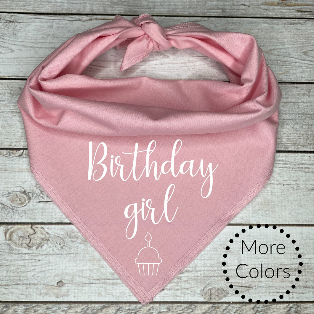 Birthday Girl Dog Bandana