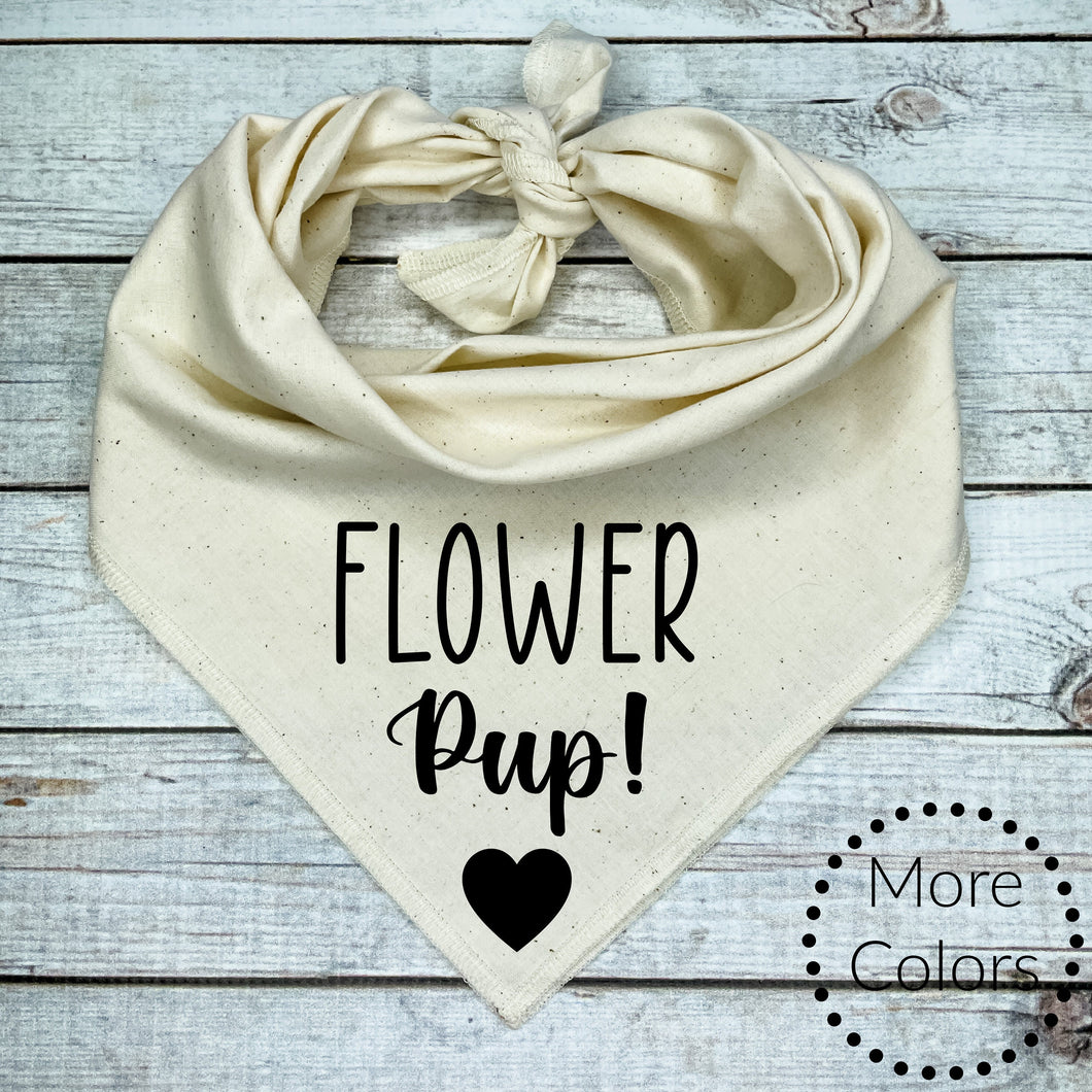Flower Pup! Dog Bandana,  Wedding Present