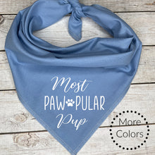 Load image into Gallery viewer, Most Paw-pular Dog Bandana, Cute Gift for Fur Babies
