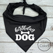 Load image into Gallery viewer, Birthday Dog Bandana, gift for dogs, Birthday Dog Pictures
