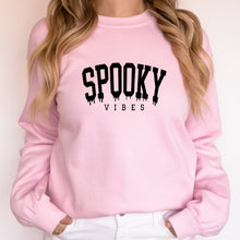 Load image into Gallery viewer, Spooky Vibes Sweatshirt, Spooky Season, Fall Sweater
