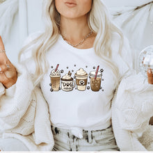 Load image into Gallery viewer, Dog Mom Frap Bella Canvas Tee Shirt, Fall Coffee Dog Shirt,
