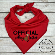 Load image into Gallery viewer, Official Turkey Tester Dog Bandana
