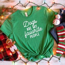 Load image into Gallery viewer, Dogs Are My Favorite People Bella Canvas Tee Shirt
