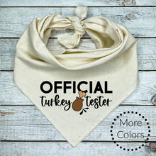 Load image into Gallery viewer, Official Turkey Tester Dog Bandana
