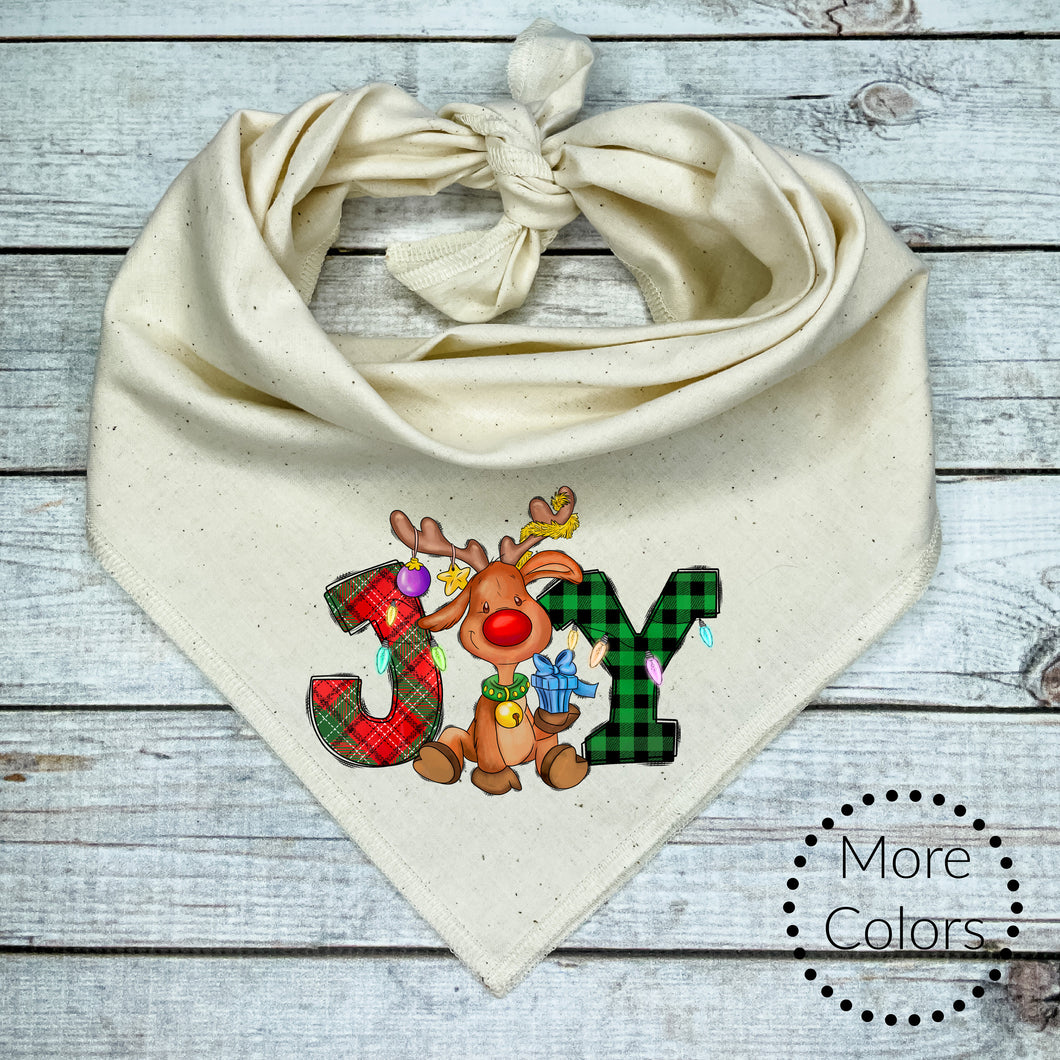 Joy Christmas Dog Bandana