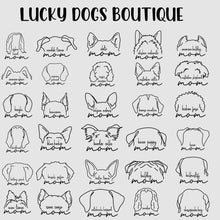 Load image into Gallery viewer, Dogs Mom Bella Canvas Tee Shirt, Custom Dog Ear Outline Shirt, Dog Mom Gift, Dog Lover Shirt
