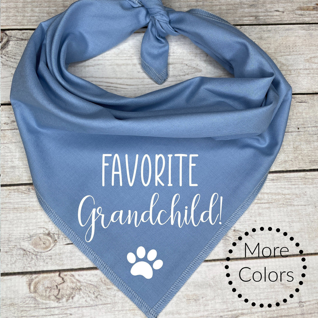 Favorite Grandchild Dog Bandana