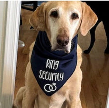 Load image into Gallery viewer, Ring Security Dog Bandana, Wedding Dog Bandana

