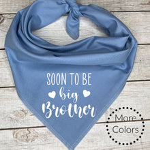 Load image into Gallery viewer, Soon to be Big Brother Dog Bandana,  Pregnancy Announcement
