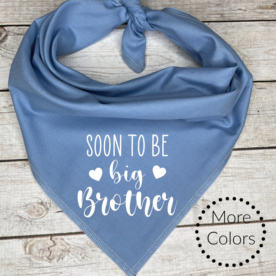 Soon to be Big Brother Dog Bandana,  Pregnancy Announcement