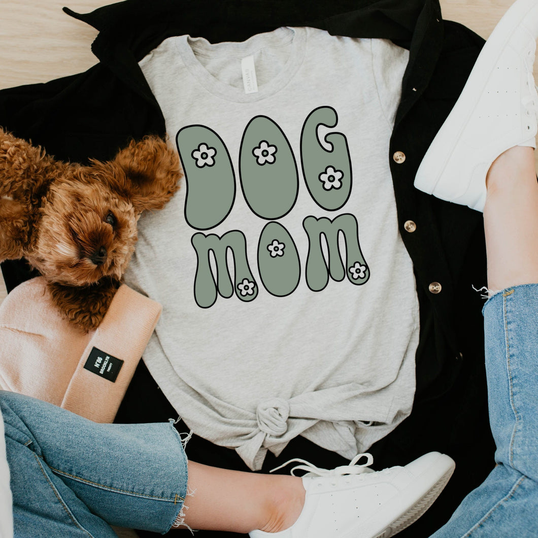 Dogs Mom Bella Canvas Tee Shirt, Dog Mom Gift, Dog Lover Shirt