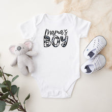 Load image into Gallery viewer, Mama&#39;s Boy Baby Bodysuit, Camo Print
