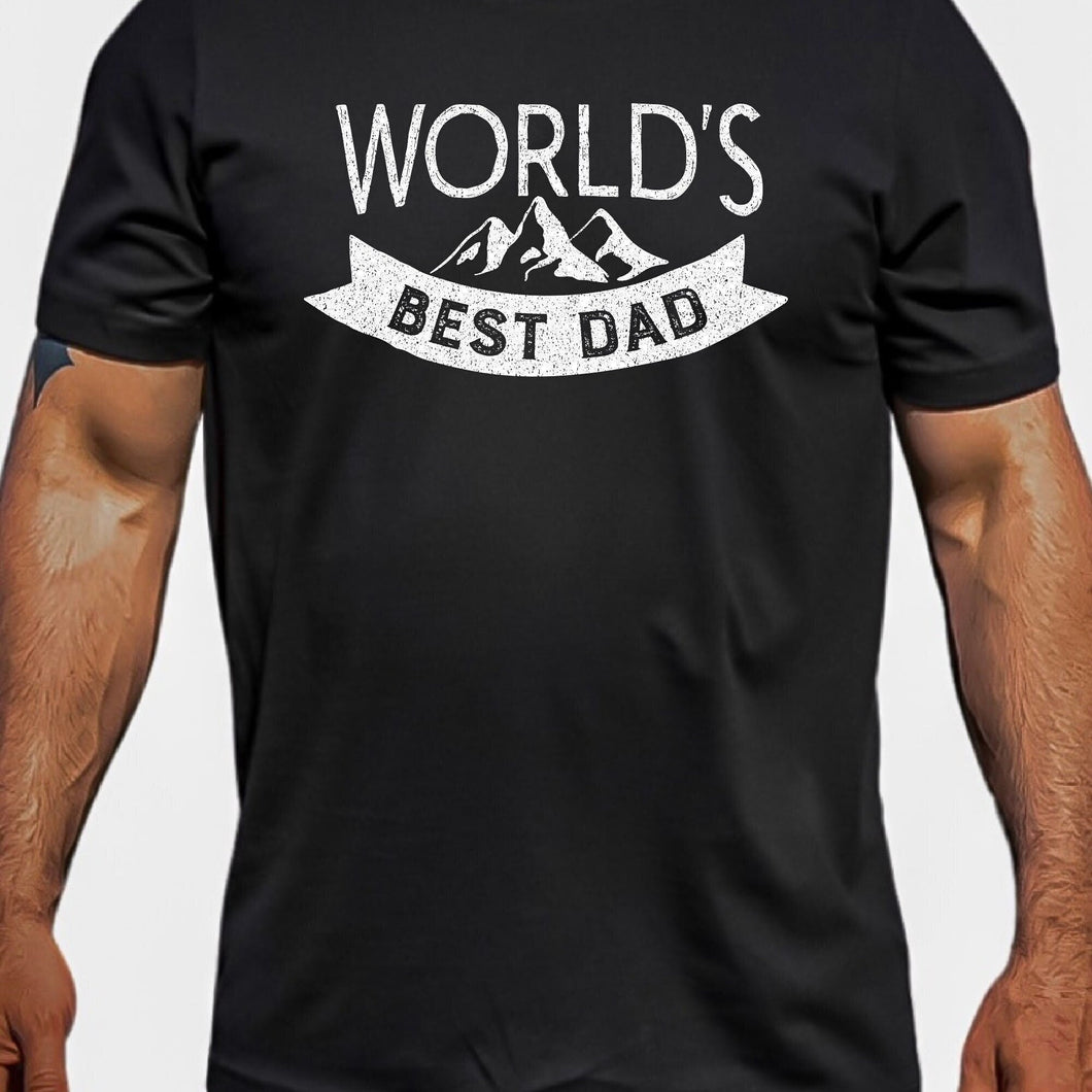 Worlds Best Dad Bella Canvas Tee Shirt, Fathers Day Shirt
