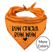 Load image into Gallery viewer, Bow Chicka Bow Wow Dog Bandana, Funny Dog Gift, Dog Lover Gift
