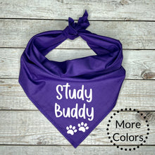 Load image into Gallery viewer, Study Buddy Dog Bandana, Graduation Gift, Graduation Dog Bandana
