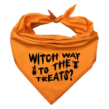Load image into Gallery viewer, Witch Way to the Treats Dog Bandana
