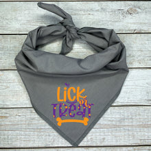 Load image into Gallery viewer, Lick or Treat Dog Bandana, Halloween
