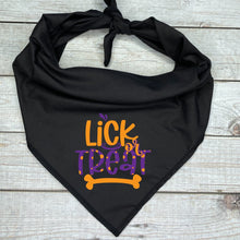 Load image into Gallery viewer, Lick or Treat Dog Bandana, Halloween
