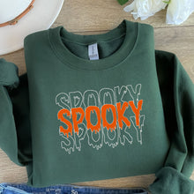 Load image into Gallery viewer, Spooky Embroidered Sweatshirt, Spooky Season, Fall Sweater
