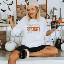 Load image into Gallery viewer, Spooky Embroidered Sweatshirt, Spooky Season, Fall Sweater
