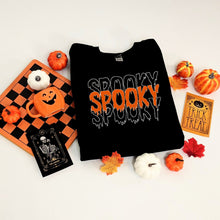 Load image into Gallery viewer, Spooky Embroidered Sweatshirt, Spooky Season, Fall Sweater
