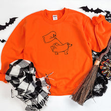 Load image into Gallery viewer, Ghost Walking Dog Sweatshirt, Spooky Season, Fall Sweater
