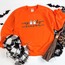 Load image into Gallery viewer, Spooky Season Embroidered Sweatshirt, Spooky Season, Fall Sweater
