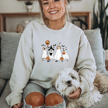 Load image into Gallery viewer, Ghost Dogs Sweatshirt, Spooky Season, Fall Sweater

