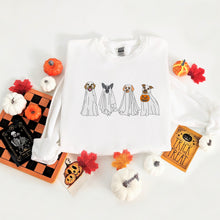 Load image into Gallery viewer, Spooky Dogs Embroidered Sweatshirt, Spooky Season, Fall Sweater
