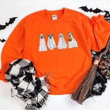 Load image into Gallery viewer, Spooky Dogs Embroidered Sweatshirt, Spooky Season, Fall Sweater
