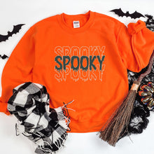 Load image into Gallery viewer, Spooky Embroidered Sweatshirt, Spooky Season, Fall Sweater
