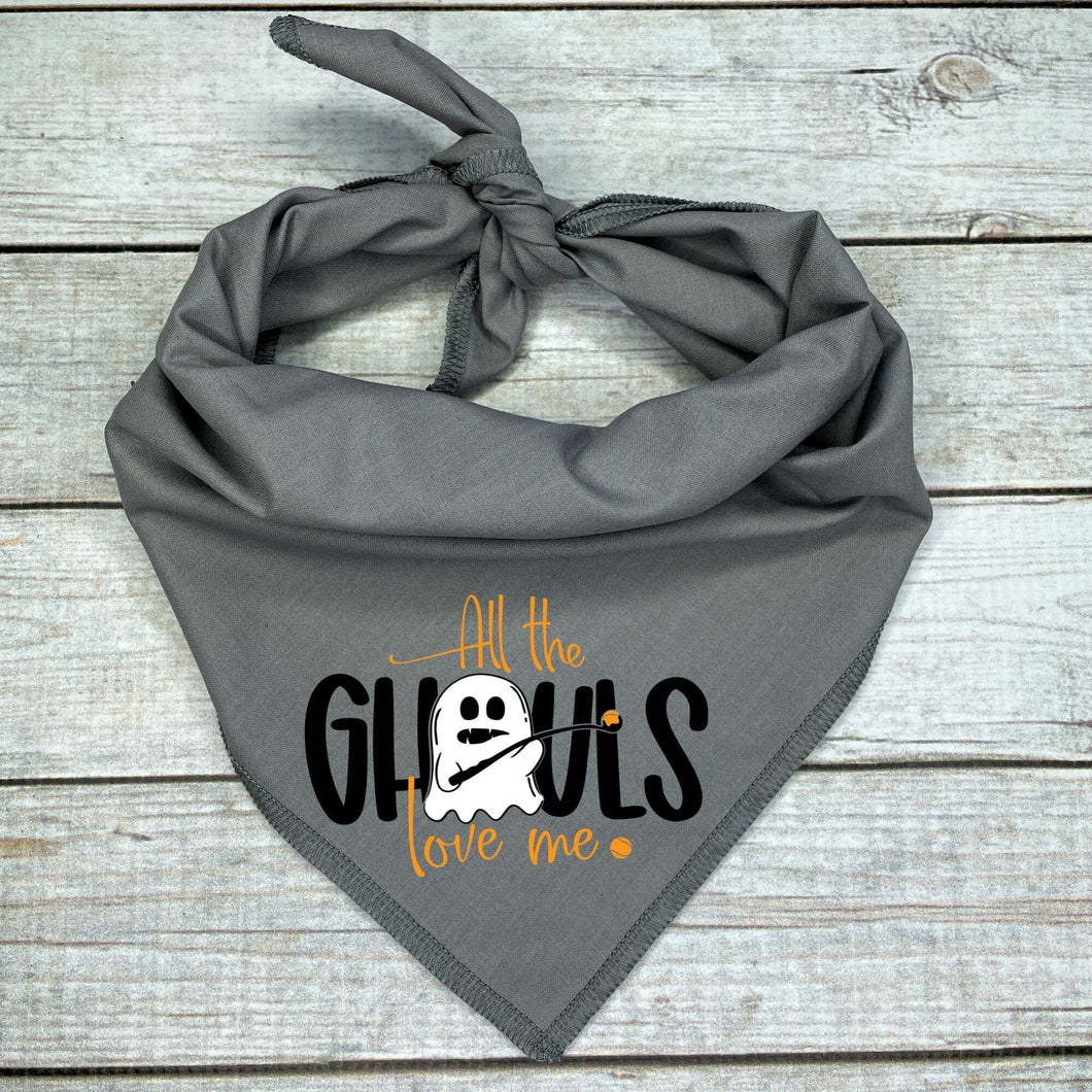 All The Ghouls Love Me Dog Bandana, Halloween