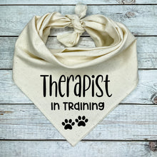 Load image into Gallery viewer, Therapist in Training Dog Bandana
