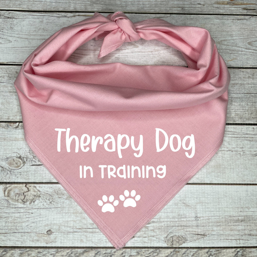 Therapy Dog in Training Dog Bandana