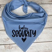 Load image into Gallery viewer, Baby Security Dog Bandana, Birth Announcement Dog Bandana
