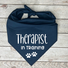 Load image into Gallery viewer, Therapist in Training Dog Bandana
